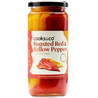 Cooks & Co - Roasted Red & Yellow Peppers (6x460g)