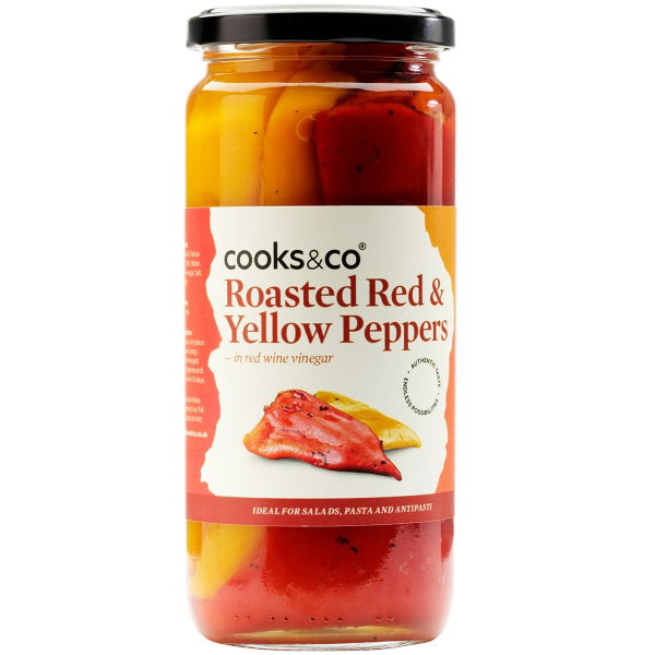 Cooks & Co - Roasted Red & Yellow Peppers (6x460g)