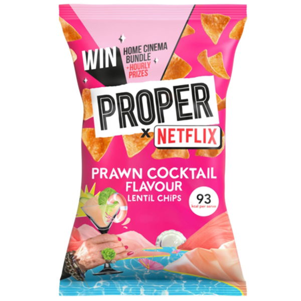 PROPER - CHIPS 'Prawn Cocktail' Lentil Chips (8x85g)