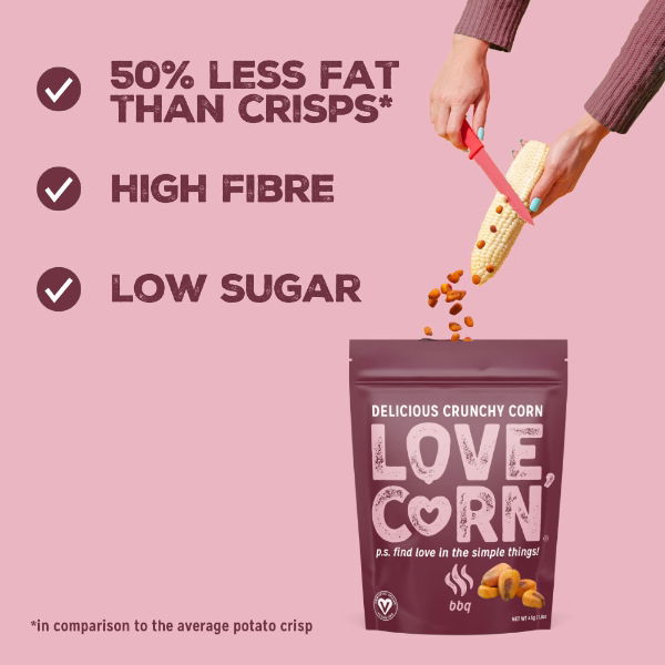 LOVE CORN - BBQ Cruchy Corn (6x115g)