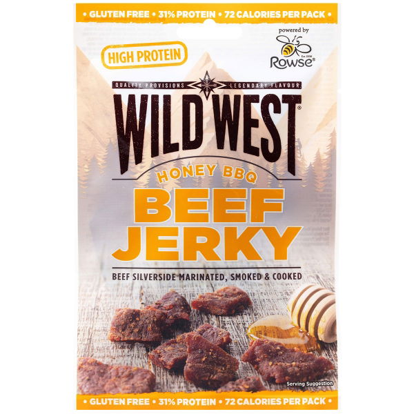 Wild West - GF Beef JERKY 'Honey BBQ' (12x25g)