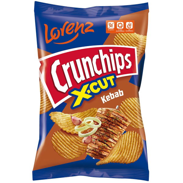 Lorenz - Crunchips X-Cut Kebab (10x130g)