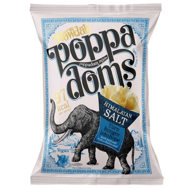 Howdah - Poppadoms 'Himalayan Salt' (6x80g)