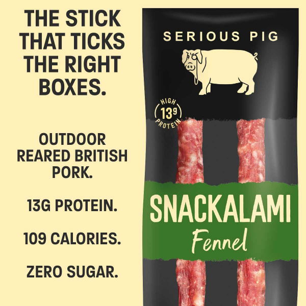 Serious Pig - GF SNACKALAMI Fennel (24x30g)