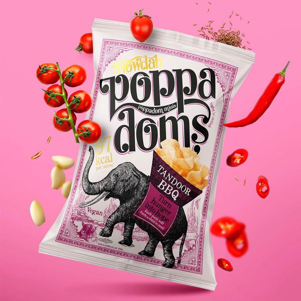 Howdah - Poppadoms 'Tandoor BBQ' (6x80g)