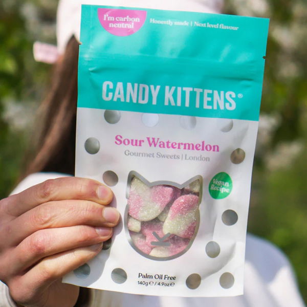 Candy Kittens - Sour Watermelon Gourmet Sweets (10x140g)