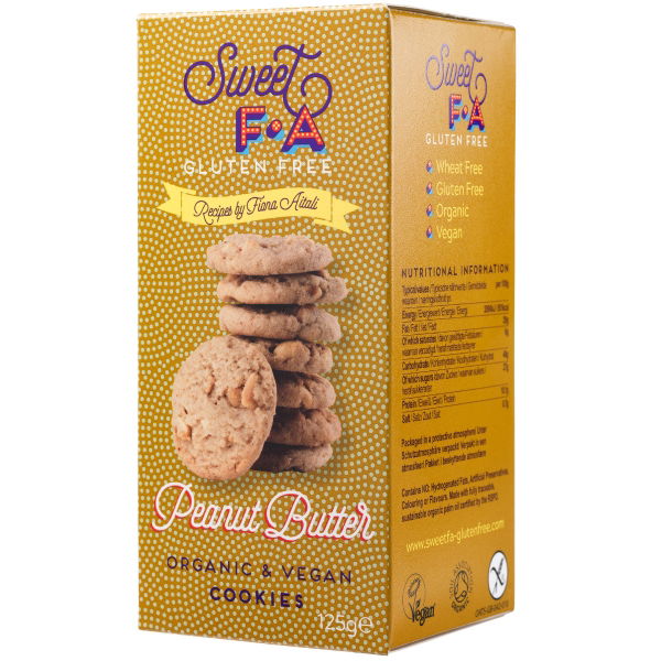 Sweet FA - Gluten Free Peanut Butter Cookies (12x125g)