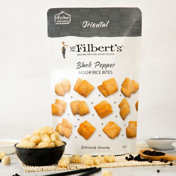 Mr Filberts - Oriental Black Pepper Mochi Rice Bites (6x150g