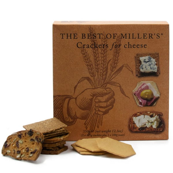 The Best of Miller's - Crackers for Cheese (4x350g)