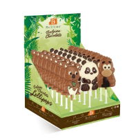 Belfine - 'Belgian Choc Lollipop' Jungle Animals (24x35g)