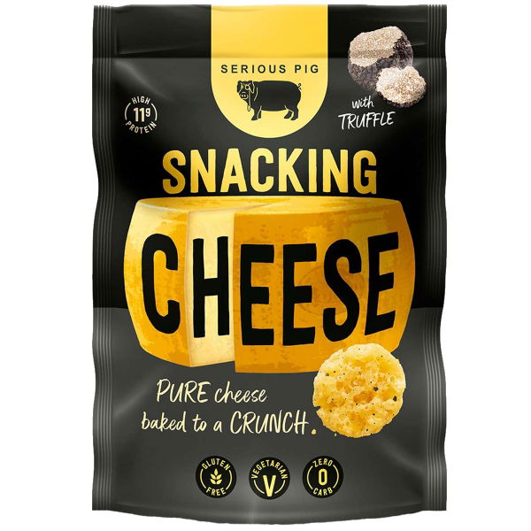 Serious Pig - GF Crunchy Snacking Cheese 'TRUFFLE' (12x24g)