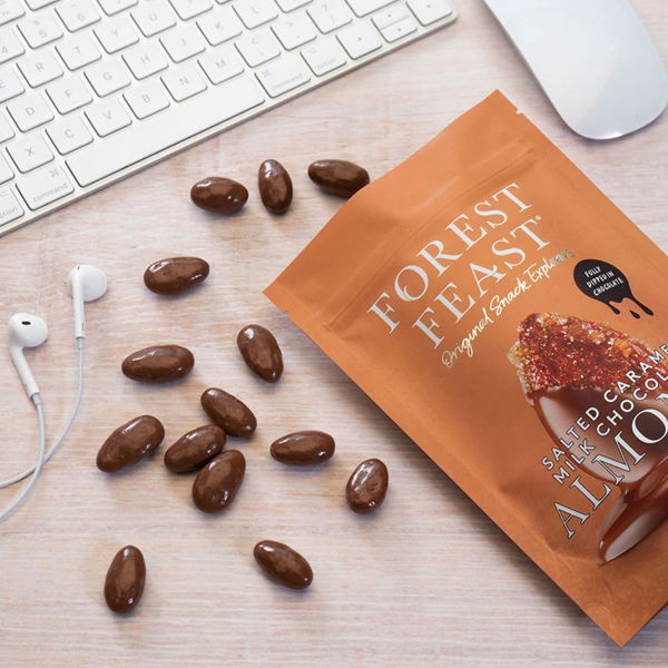 Forest Feast - Salted Caramel Milk Choc Almonds (8x120g)