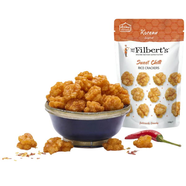 Mr Filberts - Korean Sweet Chilli Rice Crackers (6x150g)
