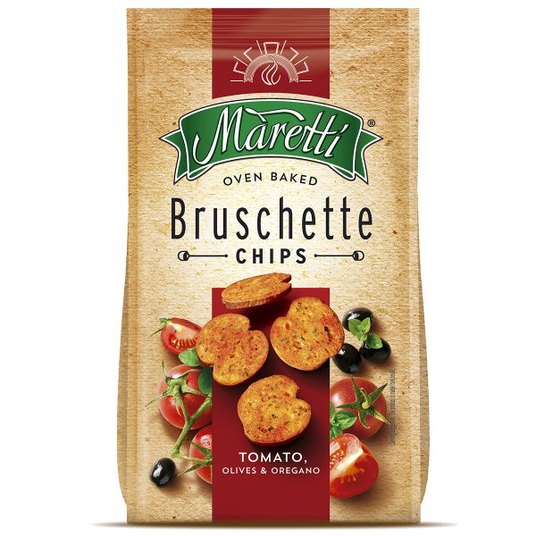 Maretti Bruschette - Tomato, Olives & Oregano (15x70g)