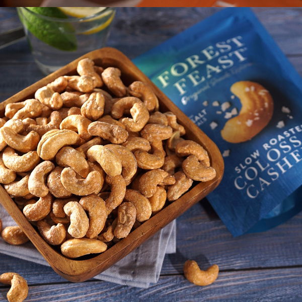 Forest Feast - Sea Salt Colossal Cashews (8x120g)