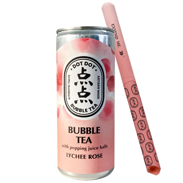 Dot Dot - CANS Bubble Tea Lychee Rose (12x250ml)