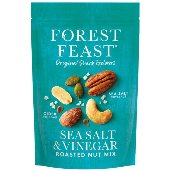 Forest Feast - Salt & Vinegar Roasted Nut Mix (8x120g)