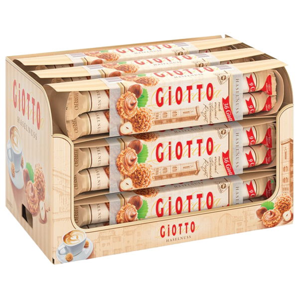 GiOTTO - Choc Hazelnut Creme Wafer '4 Bar' (9x154g)