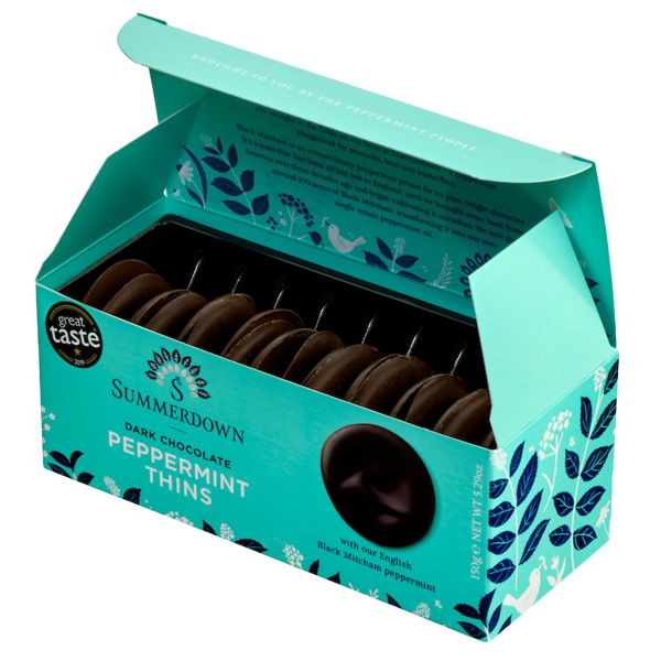 Summerdown - Dark Chocolate Peppermint 'THINS' (8x150g)