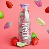 Treat Kitchen - VEGAN Sweet Bottle SOUR STRAWBERRIES (6x350g