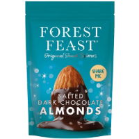 Forest Feast - Salted Dark Choc Almonds SHARING (6x270g)