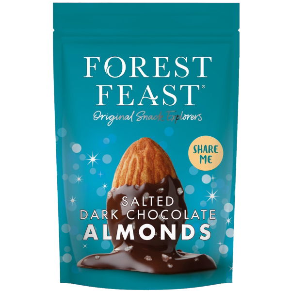 Forest Feast - Salted Dark Choc Almonds SHARING (6x270g)