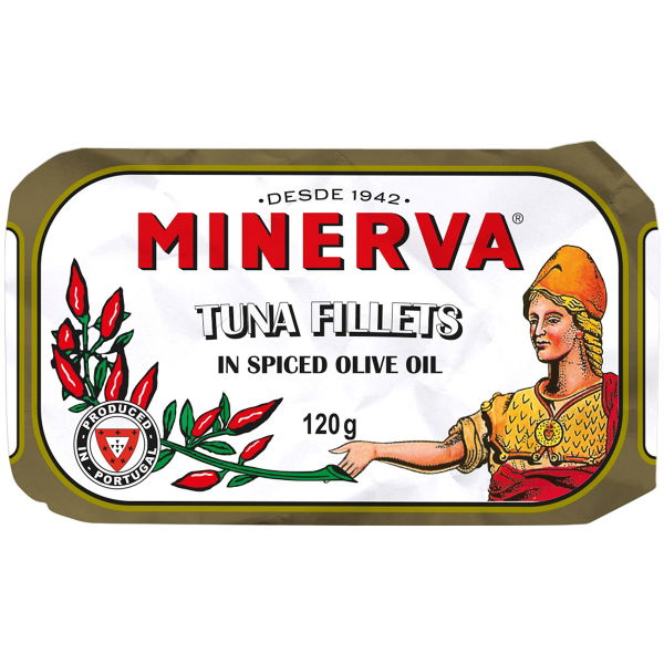 Minerva - Tuna Fillets in Spiced Picante Olive Oil (12x120g)