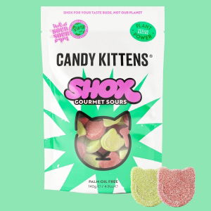 Candy Kittens - Sour SHOX Strawberry & Apple (10x140g)