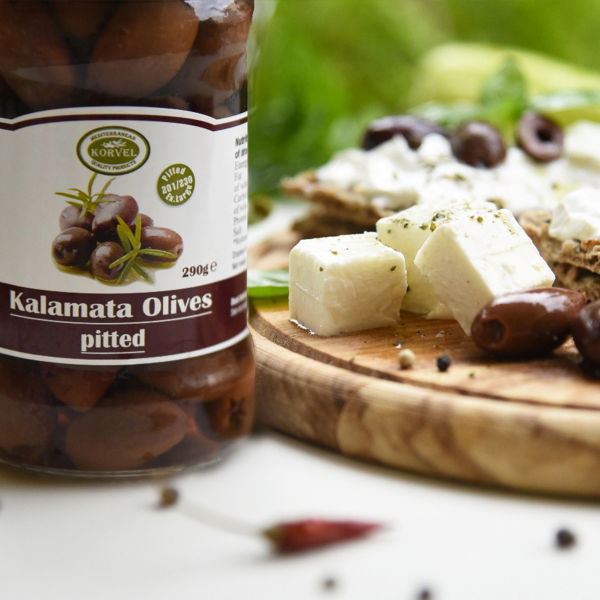 KORVEL - Olives Pitted Kalamata (12x290g)