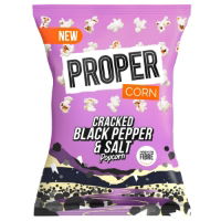 PROPER - CORN 'Cracked Black Pepper & Salt' Popcorn (8x70g)