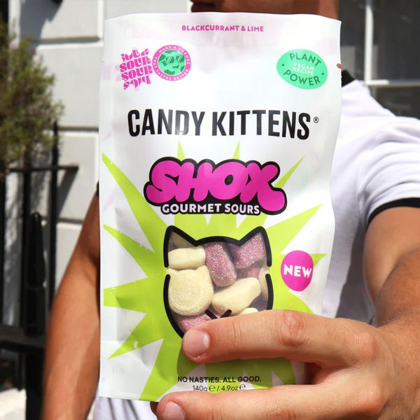 Candy Kittens - Sour SHOX Blackcurrant & Lime (10x140g)