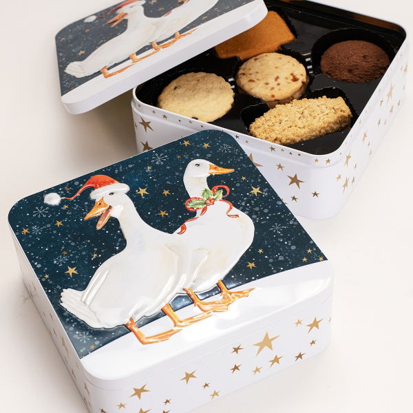 Farmhouse - Geese Square Assortment Tin (8x400g)