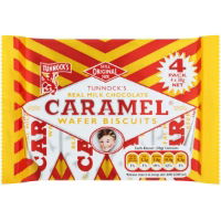 TUNNOCK'S - 4 Pack Caramel Wafers MILK Choc (20x4x30g)