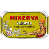 Minerva - Sardines in Olive Oil & Lemon (12x120g)