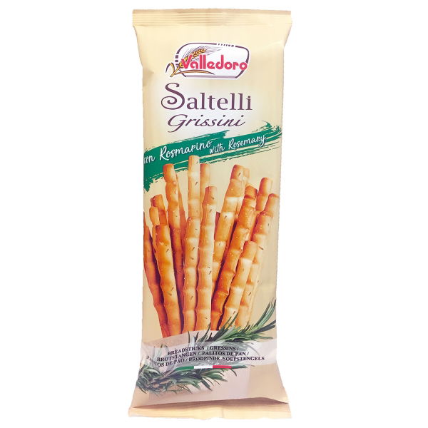 Valledoro - 'Saltelli & Rosemary' Breadsticks (26x100g)