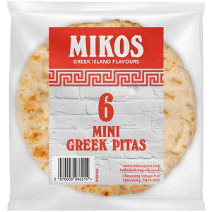 MIKOS - 6 Greek Pitas (18x16cm)