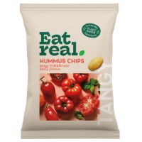 Eat Real GF - Hummus Chips Tomato & Basil (10x110g)
