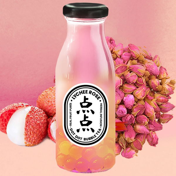 Dot Dot - BUBBLE TEA 'Lychee Rose' (12x250ml)