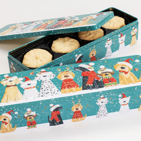 Farmhouse - Christmas Dog Rectangle Tin (12x225g)
