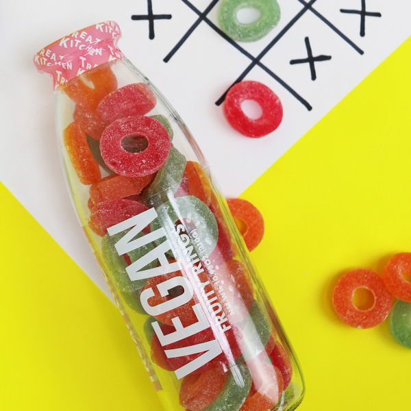 Treat Kitchen - VEGAN Sweet Bottle FRUITY RINGS (6x310g)