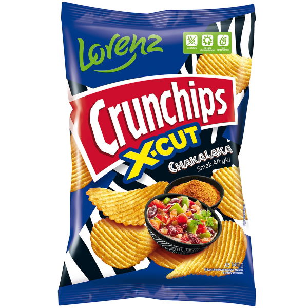 Lorenz - Crunchips X-Cut Chakalaka (10x140g)