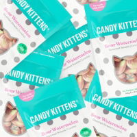 Candy Kittens - Sour Watermelon Gourmet Sweets (10x140g)