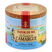 Le Saunier de Camargue - Fleur de Sel 'Lemon, Thyme' (6x125g