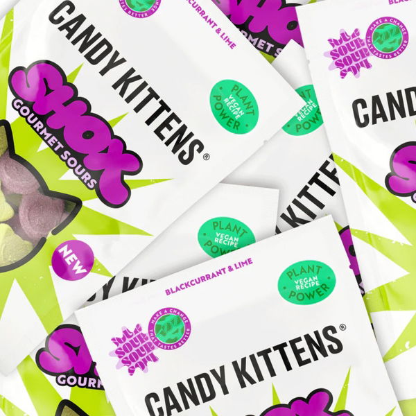 Candy Kittens - Sour SHOX Blackcurrant & Lime (10x140g)