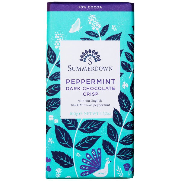 Summerdown - Dark Choc Peppermint Crisp 'BAR' (12x100g)