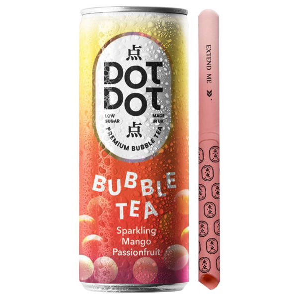 Dot Dot - CANS Bubble Tea Mango Passionfruit (12x250ml)