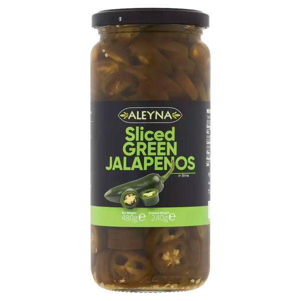 Aleyna - Sliced Green Jalapenos (6x480g)