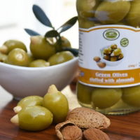 KORVEL - Olives Green stuffed with Almonds (12x290g)