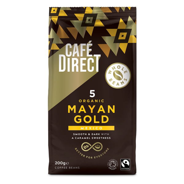 Cafe Direct - 'Wholebean' Mayan Gold Organic Mexico (6x200g)