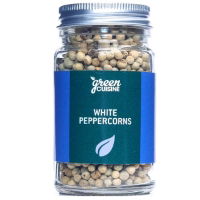 Green Cuisine 'Jars' - Peppercorns White (6x65g)